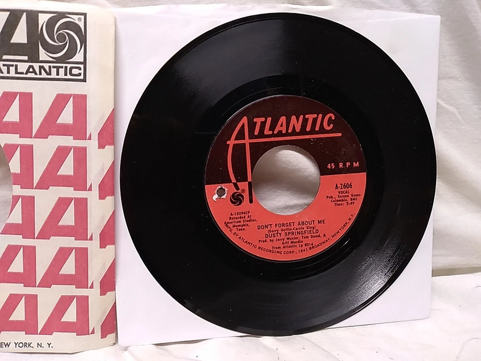 Dusty Springfield Don't Forget About Me /Breakfast in Bed 45 RPM Atlantic A-2606 - Image 3 of 4