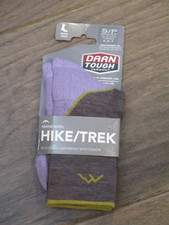 DARN TOUGH WOMEN'S HIKE/TREK LIGHTWEIGHT MICRO CREW SOCKS IN TAUPE SIZE SMALL