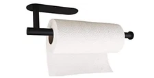 Paper Towel Holder Self Adhesive /Drilling Wall Mount SUS304 Stainless Steel Blk