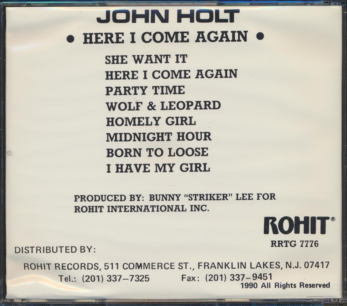 CD John Holt - Here I Come Again | eBay