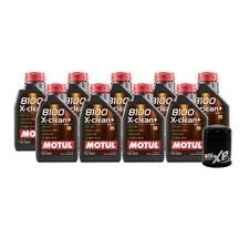 9L  Motul 8100 X-CLEAN + 5W30 Wix XP Filter Motor Oil Change Kit API SN/CF