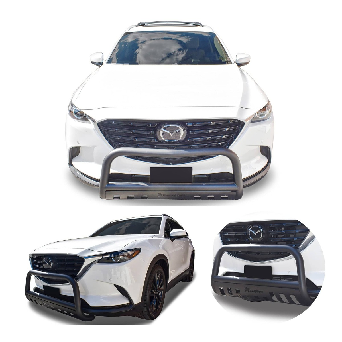 Front Bull Bar with Skid Plate (DW6) Bumper Guard fits Mazda CX-9