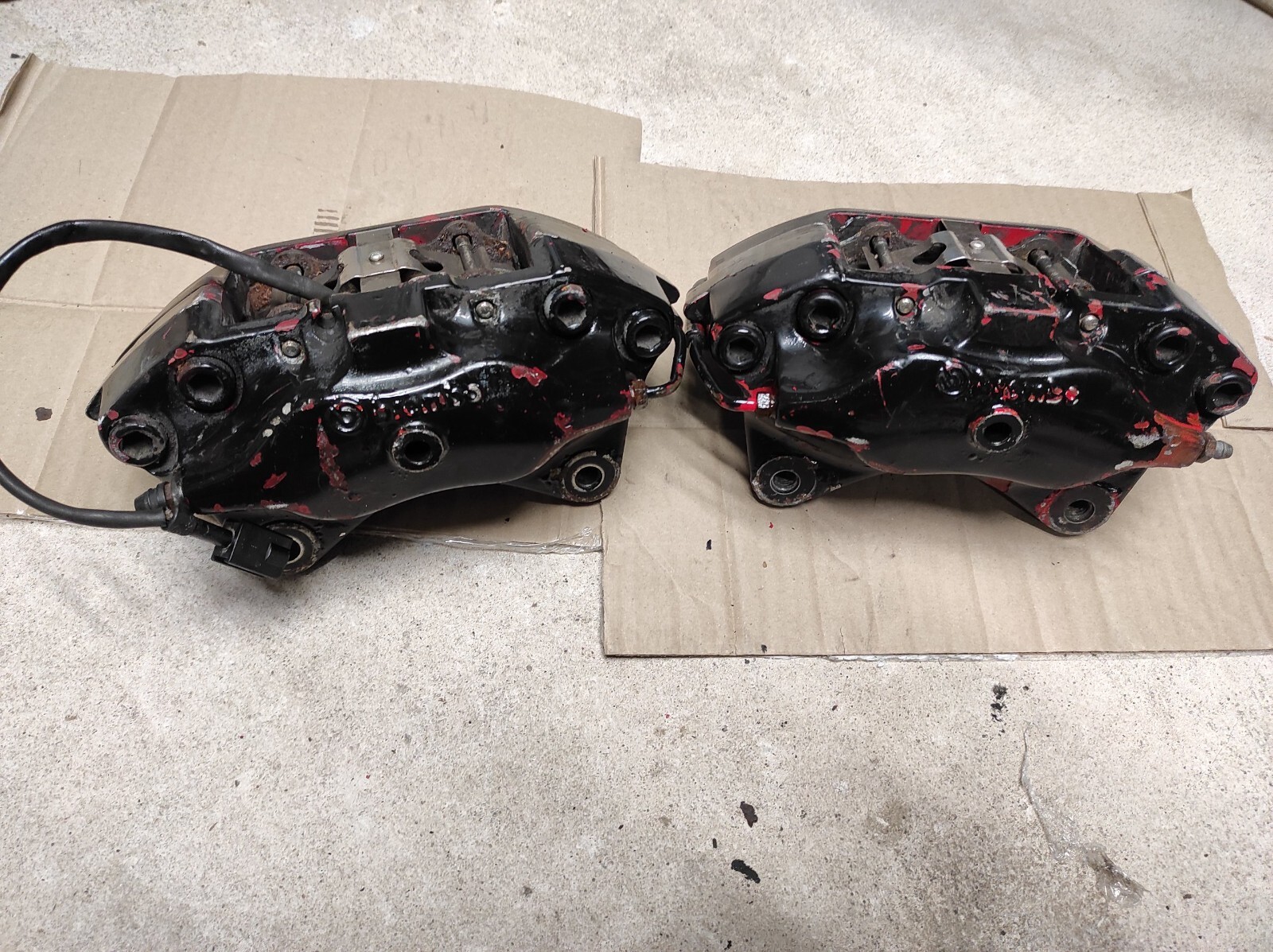 2 pcs Alfa Romeo 156 GTA 147 FRONT BIG BRAKE CALIPERS BREMBO  