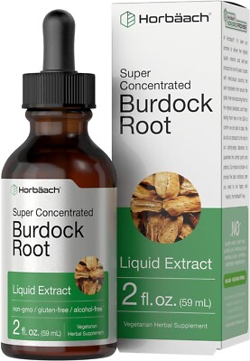 Burdock Root Tincture | 2 Fl Oz | Alcohol Free | Vegetarian, Non-Gmo & Gluten F