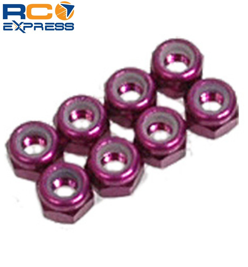 Schumacher Racing SPEED PACK - M3 Nyloc Nut - Purple Alloy