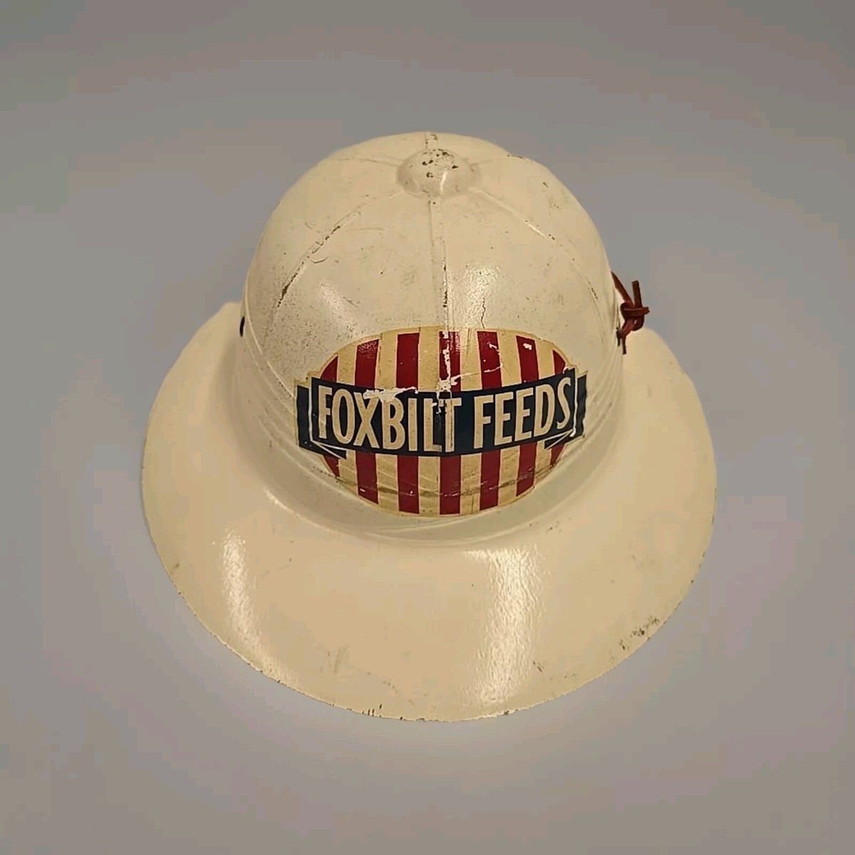 Vintage Foxbilt Feeds Advertising Pith Helmet Hard Hat | eBay Vintage Foxbilt Feeds Advertising Pith Helmet Hard Hat | eBay