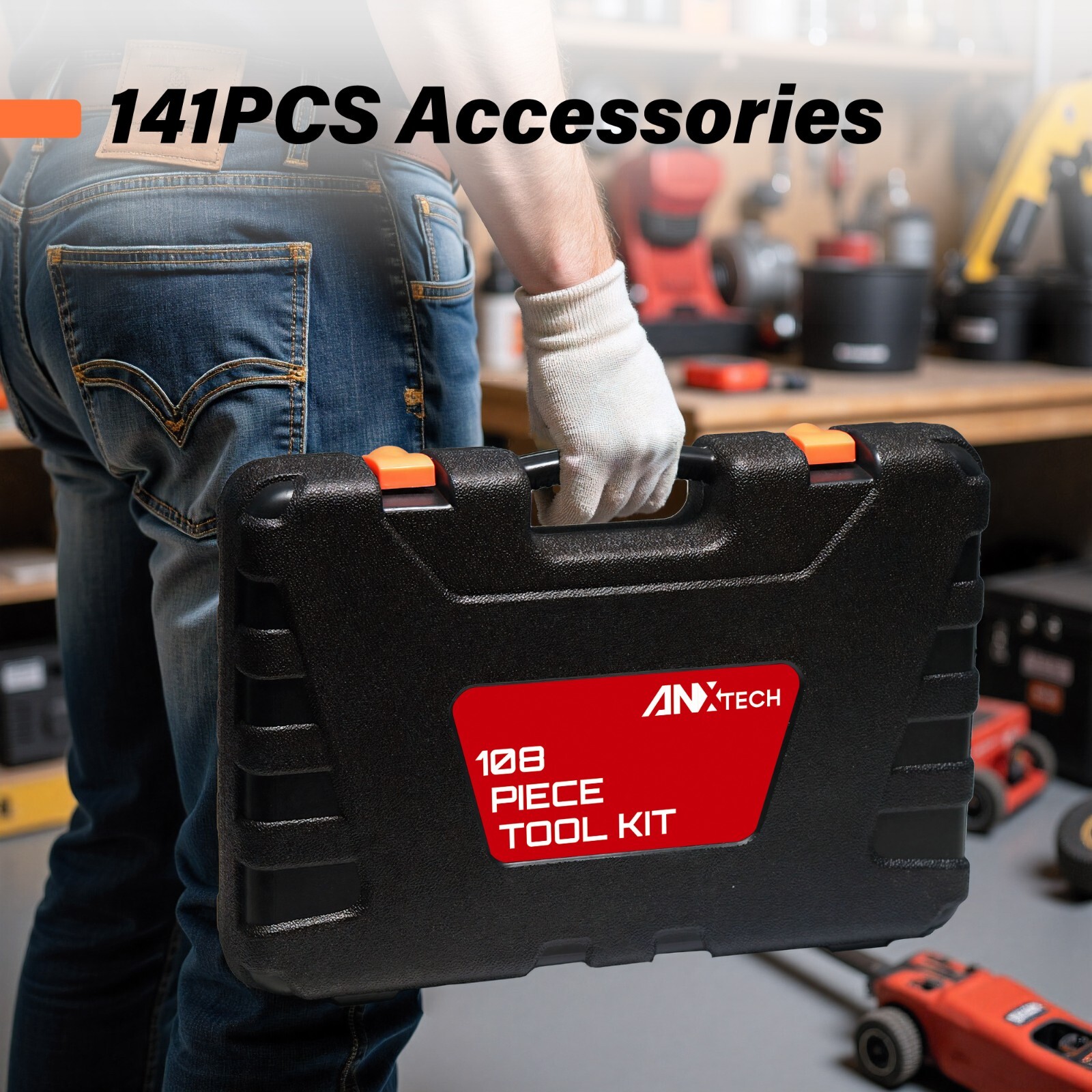 141 Pcs Tool Set Auto Repair Tool Socket Wrench Household Mixed Tool Portable