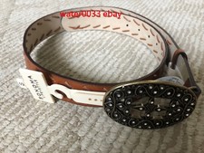 New Sonoma Women's Brown Faux Leather Belt Size Small S with 30 tag From Kohls