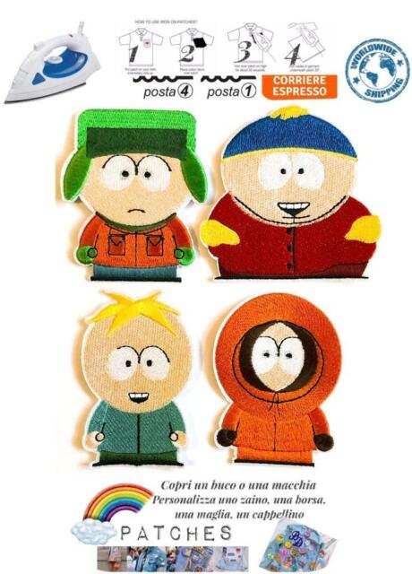 patch South Park toppa termoadesiva cartoon iron sew embroidered vintage retro