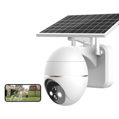 Wifi Solar Power PTZ IP Security Camera 2K CCTV HD Waterproof Outdoor Cam US