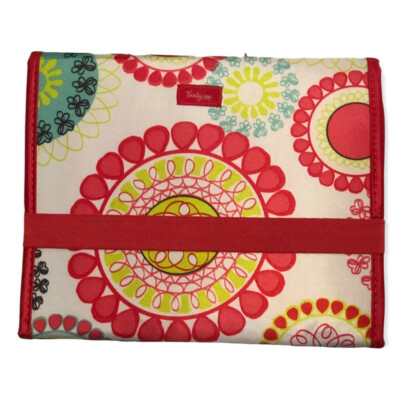 Thirty One Fold It Up Organizer Citrus Medallion Tablet Notepad Holder New