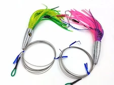 High Speed Wahoo Lures Cable Rigged with 6ft SS Leader + Lure Bag Tuna Mahi Mahi
