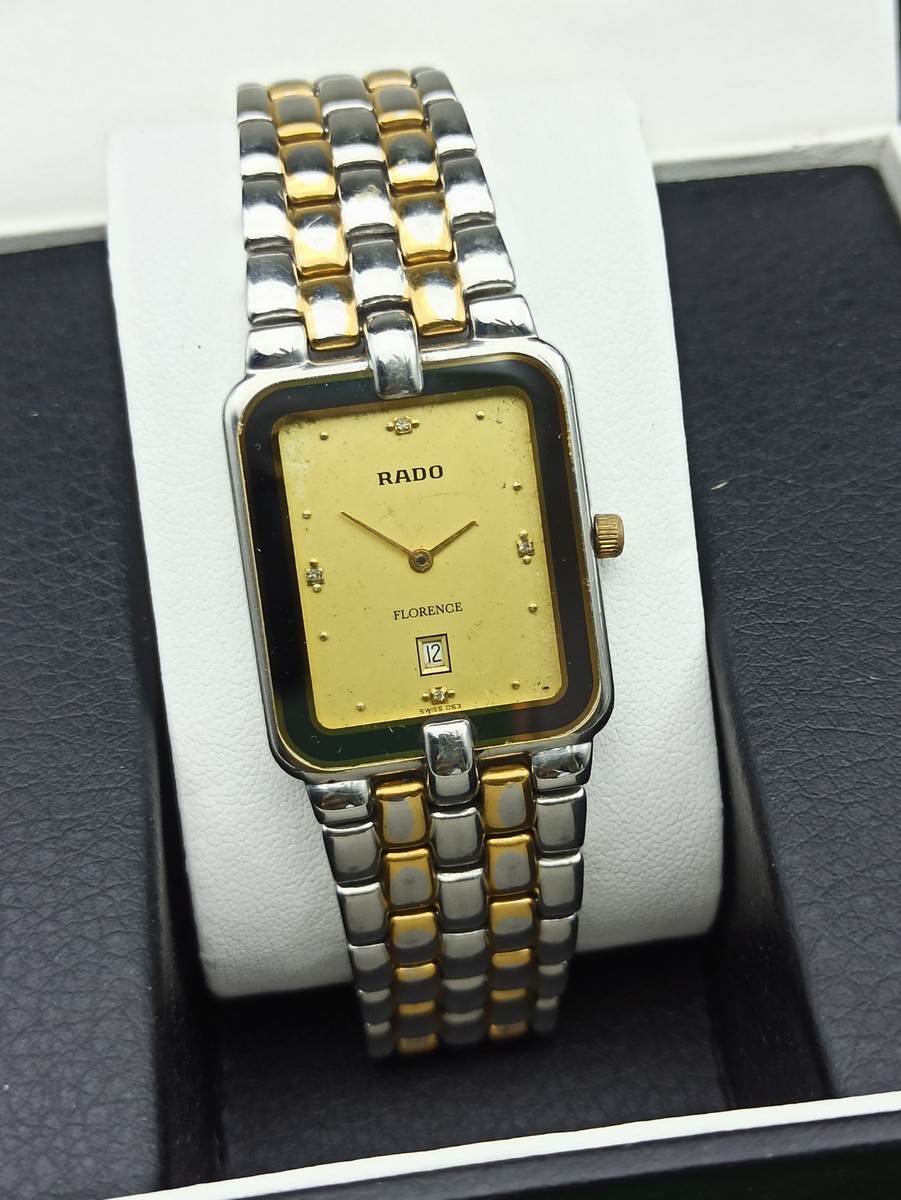 Iconic Rado Florence Classic Watch & Half-Gold Swiss Movement 80s