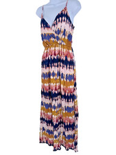 One Clothing Tie Dye Maxi Dress Festival Boho resort beach vacation babydoll S