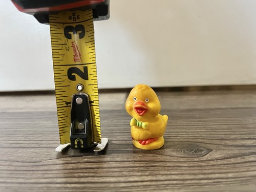 mini yellow ceramic duck trinket w bow tie distinguished gentleman duckling baby