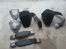 1990-1993 Ford Mustang Black Oem Seat Belts Lx Coupe Notchback Upper Rear Only