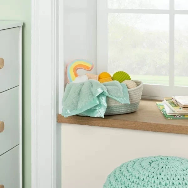 Manta de seguridad verde nube arco iris de felpa Cloud Island juguete Lovey Target Foto 3 de 4