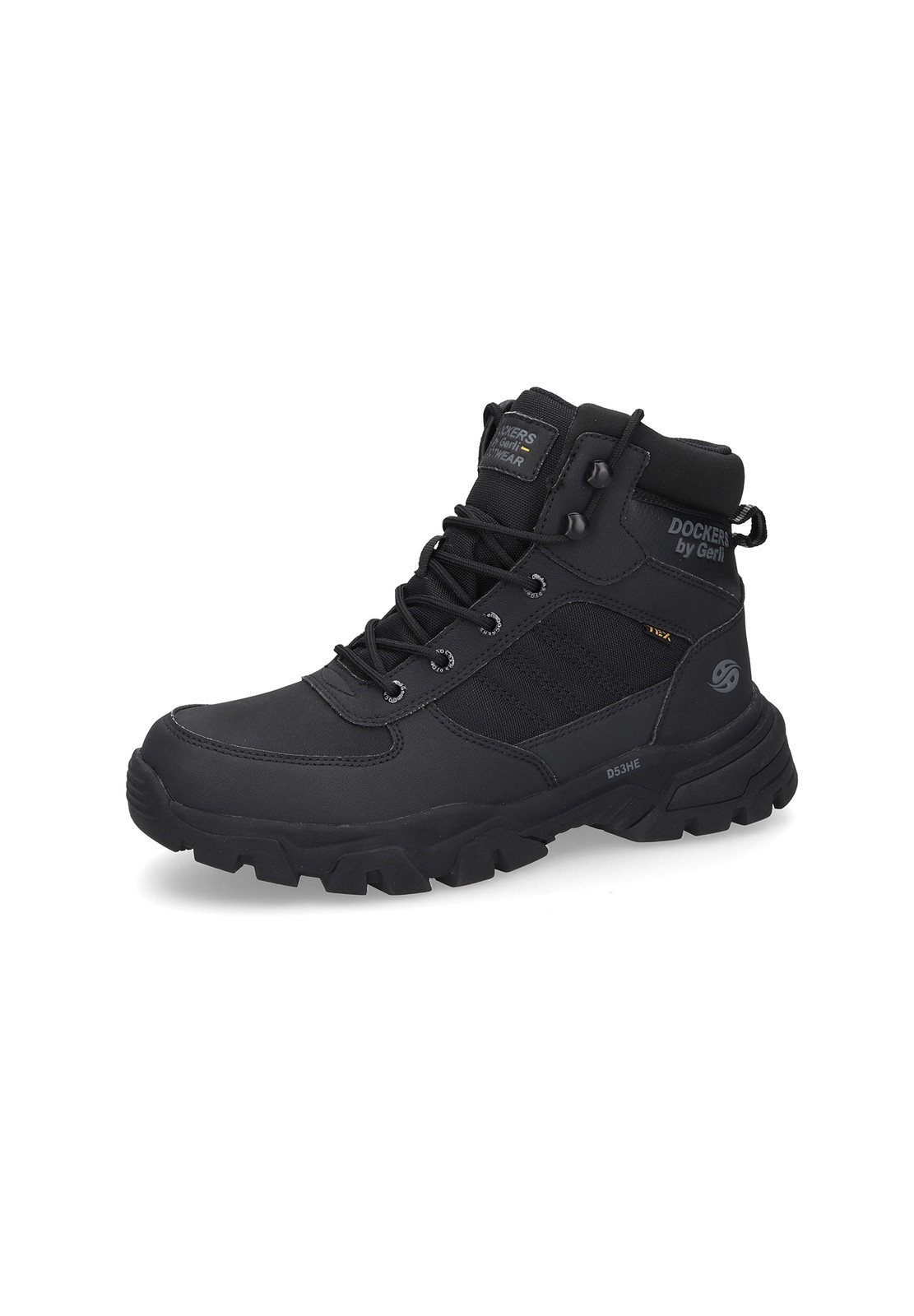 Dockers by Gerli Herren Stiefel Schnürstiefelette 53HE002 657101 schwarze Boots