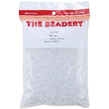 The Beadery Pony Beads 6mmX9mm 900/Pkg-Transparent Crystal