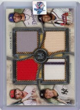 2025 Topps Museum Trout Betts Judge Acuña Jr. #PPQR-TBAJ 17/99 Quad Relic
