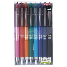 Pilot Frixion 8 Color Erasable Ballpoint Pens 0.4mm Ultra Fine Point Set