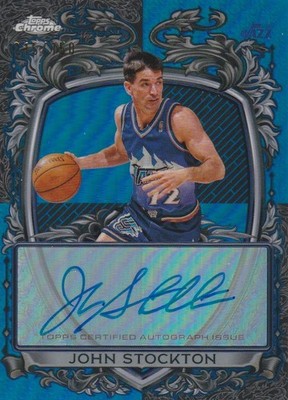 2025-26 Topps Chrome Signature Style Autograph John Stockton /150 SS-JS Jazz HOF