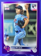 2022 Topps UK Edition JOE RYAN Minnesota Twins RC Rookie Purple Parallel 05/50