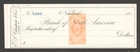 Scott # RN-E4, Unused, Revenue Stamped Paper, Bank of North America, New York NY