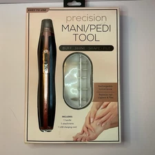 NIB Precision Mani/Pedi Tool USB Rechargeable Self Manicure Pedicure