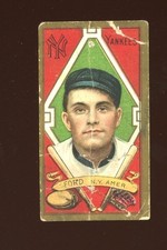 1911 T205 Baseball #71 Russ Ford (Black Cap) PR