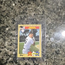Topps 1987 Wade Boggs All Star #608 Baseball Sports Trading Card **error**