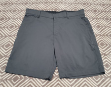 Nike Golf Shorts Mens 36 Dark Gray Chino Standard Fit Mesh Pockets Sweat Wicking