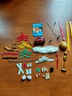 Vtg Barbie ACCESSORIES LOT Shoes Boots Gloves Hangers Booklet Wig Fur Stole