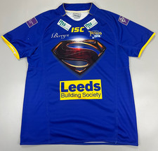 Leeds Rhinos 2013 rugby shirt Superman Man of Steel ISC Size XL Extra Large