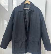 Paragon Zip Up Henry Car Coat Black XXL In Excellent Condition