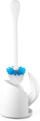 OXO Good Grips Compact Toilet Brush & Canister, Toilet Bowl Brush and Holder wit