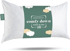16x24 Decorative Throw Pillow Insert, Down and Feathers Fill, 100 Cotton Cover
