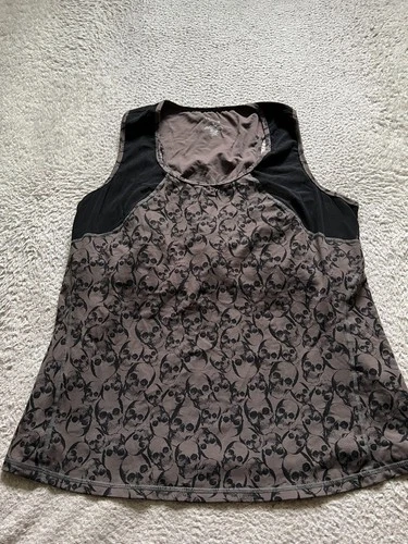 Torrid Women Skull Print Sleeveless Scoop Neck Tank Top Multicolor Size 5X