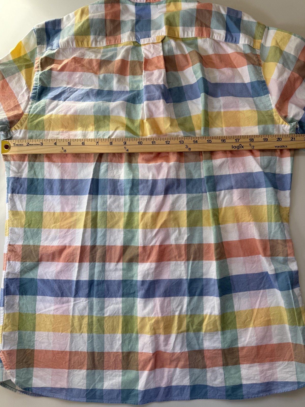 Brooks Brothers Red Fleece Shirt Mens Large Multicolor Check Button Down thumbnail 4