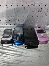 Lot of 4 Different Phones For Parts. Motorola Razor, Samsung Galaxy Intensity