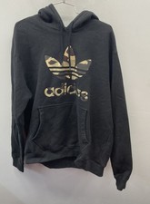 Adidas Originals Men's Trefoil Camo Fill Pullover Hoodie Black Sz L