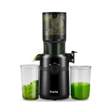 Cold Press Juicer Machines Slow Masticating w 4.25" Large Feed Chute Black NEW