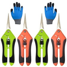 5-Pack Pruning Shears w/Gardening Gloves Stra...