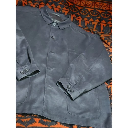 Vintage Macmor Private Collection Charcoal Black Chore Jacket Made in Canada XXL - product listing photo
