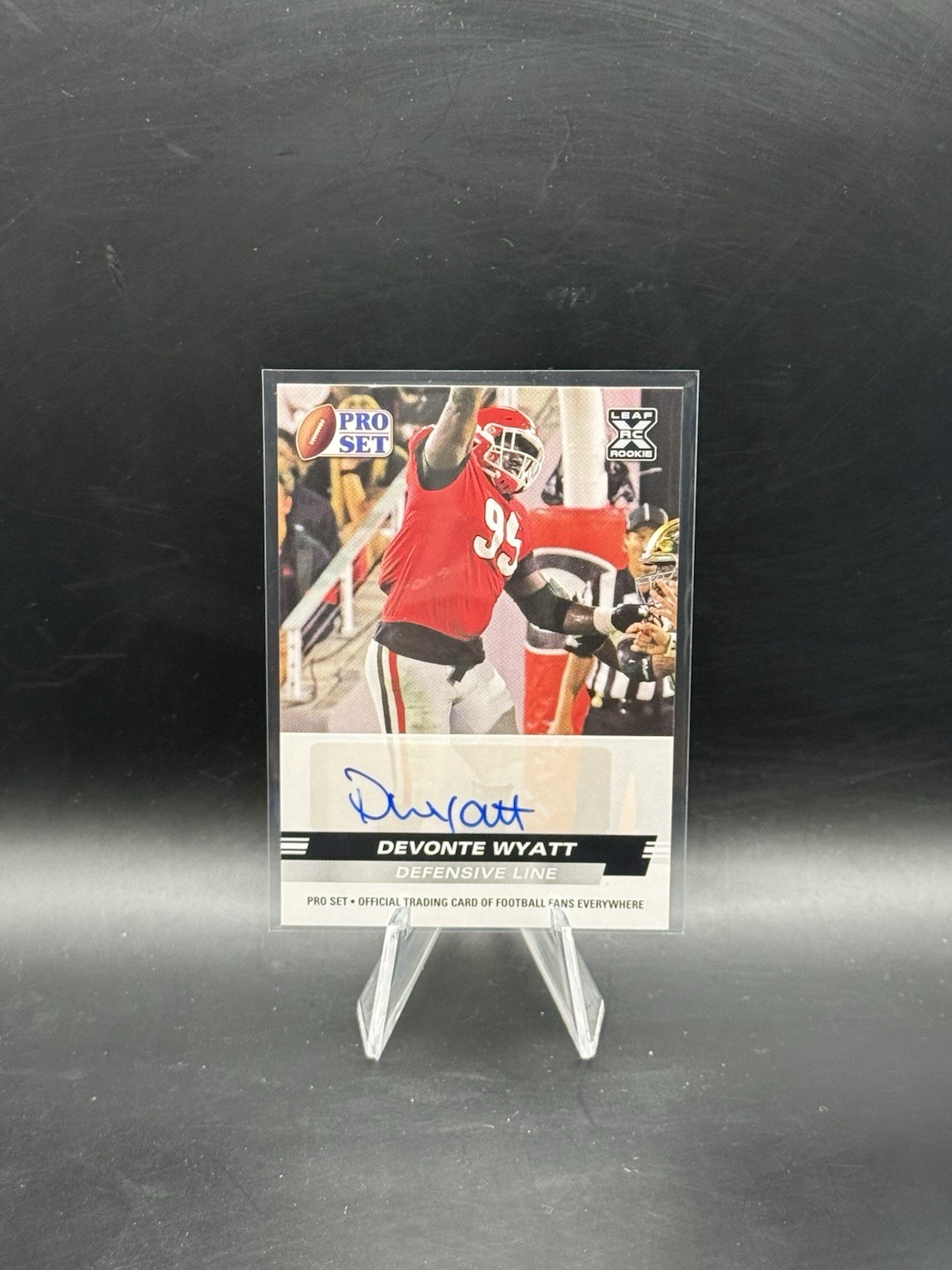E744 2022 Leaf Pro Set Draft Auto Red Devonte Wyatt #PSA-DW2 Rookie Auto RC