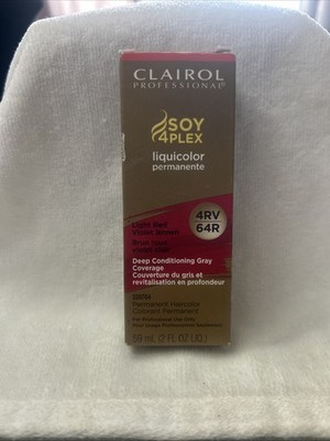 Clairol Professional Liquicolor Permanente 4RV 64R Light Red Violet Brown 2oz