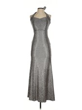 Xscape Women Silver Cocktail Dress 2
