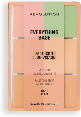 Revolution Everything Base Face Icon Complexion Palette, Multi-Use Cream Contour