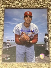 GARY WASLEWSKI AUTOGRAPHED CARDINALS 8X10 PHOTO