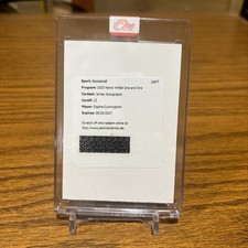 2025 Panini WNBA One And One Jersey Auto Sophie Cunningham /99 Redemption Card